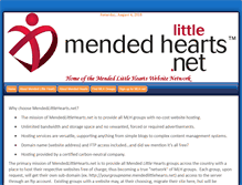 Tablet Screenshot of mendedlittlehearts.net